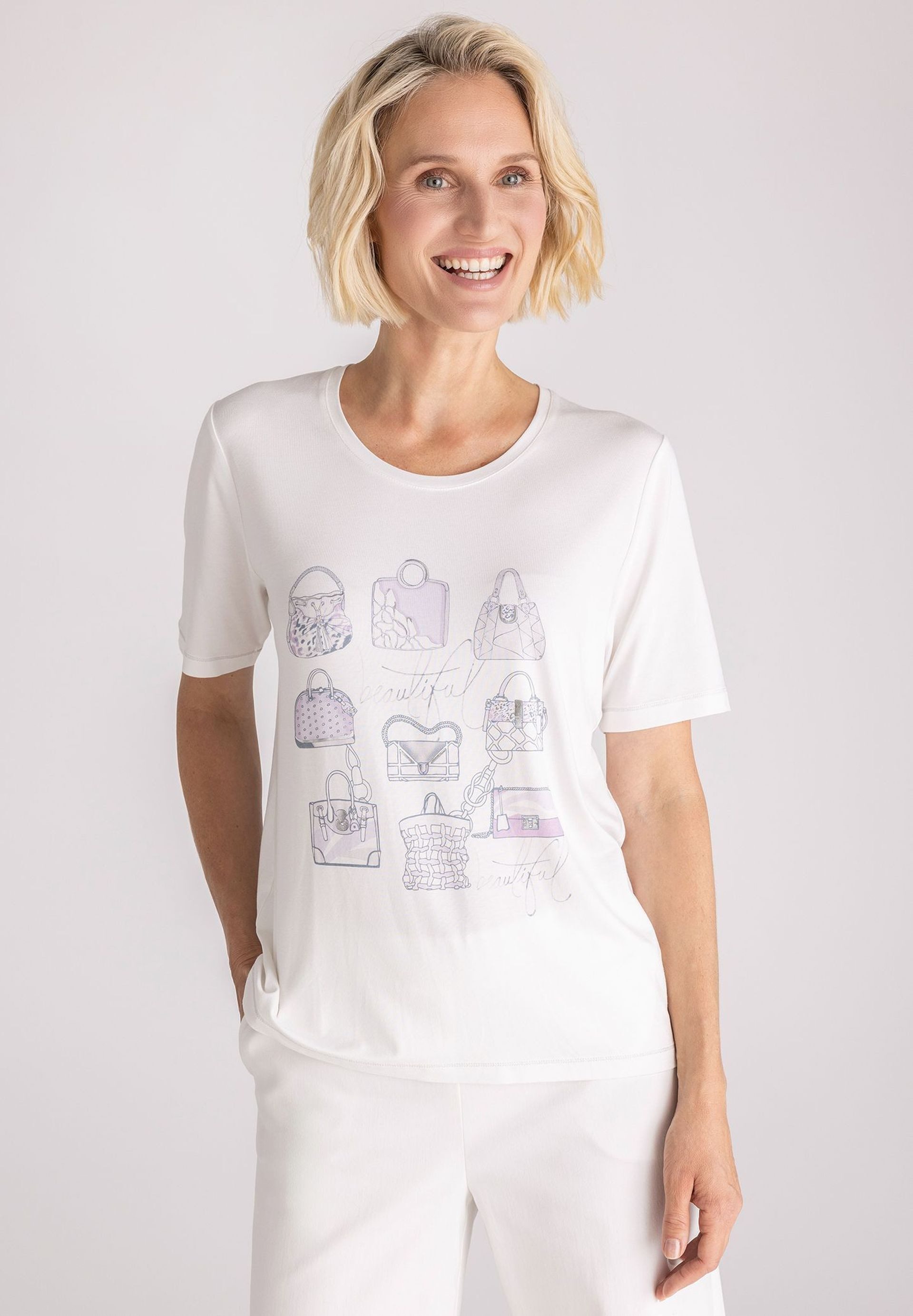 FRANK WALDER T-Shirt mit Frontprint