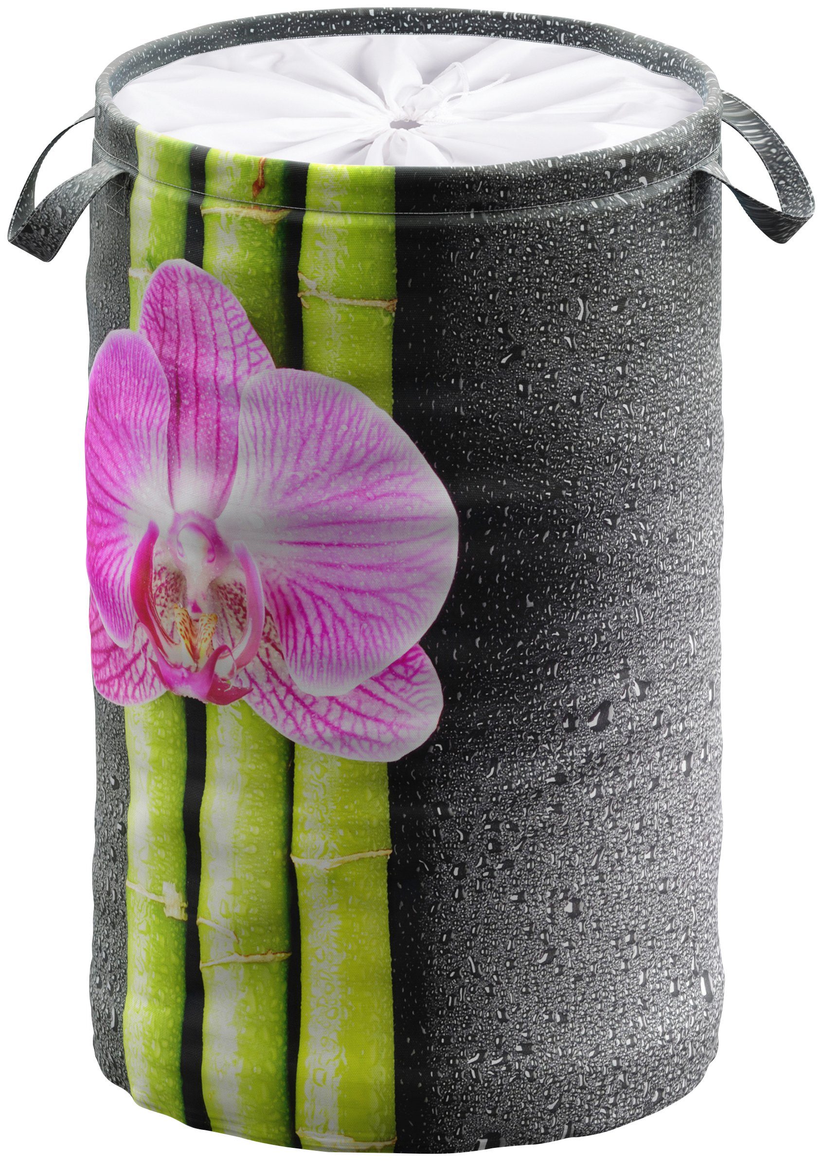 Sanilo Wäschekorb Asia, 60 Liter, faltbar, mit Sichtschutz