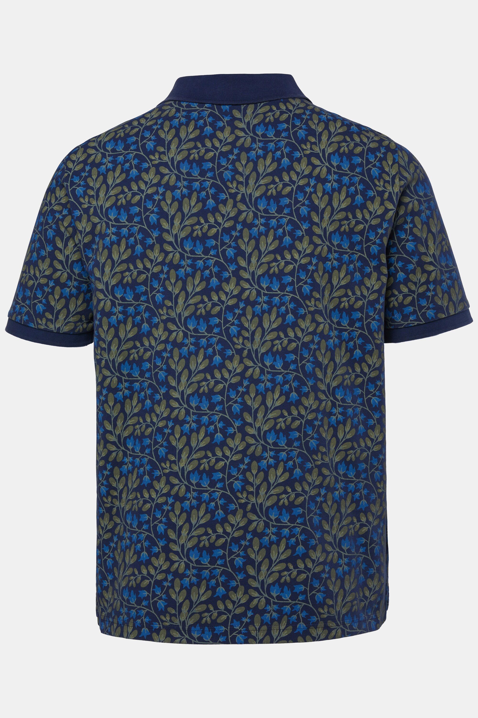JP1880 Poloshirt Poloshirt Halbarm Piqué Brustprint Vintage Look