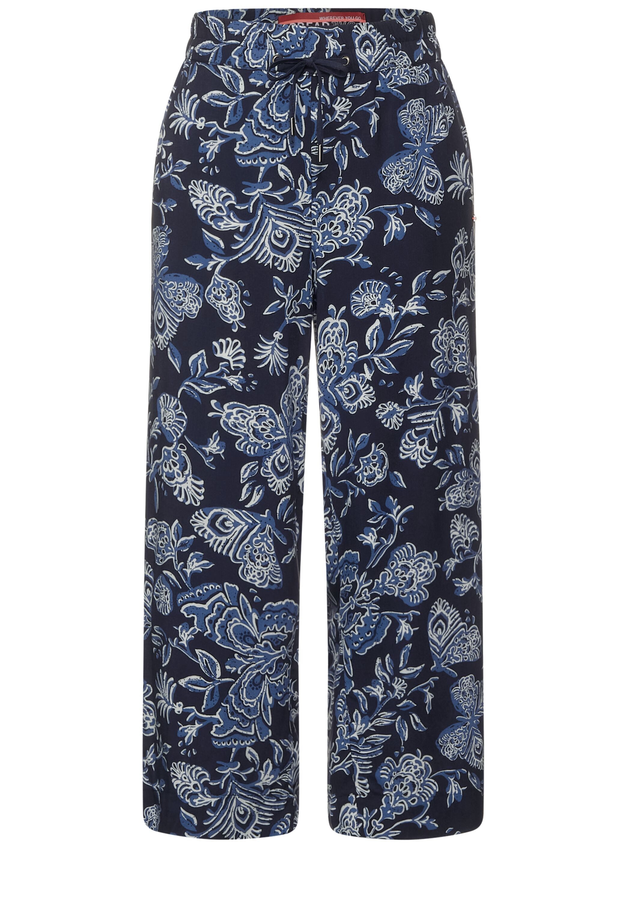 CECIL Stretch-Hose Casual Fit Hose mit Print