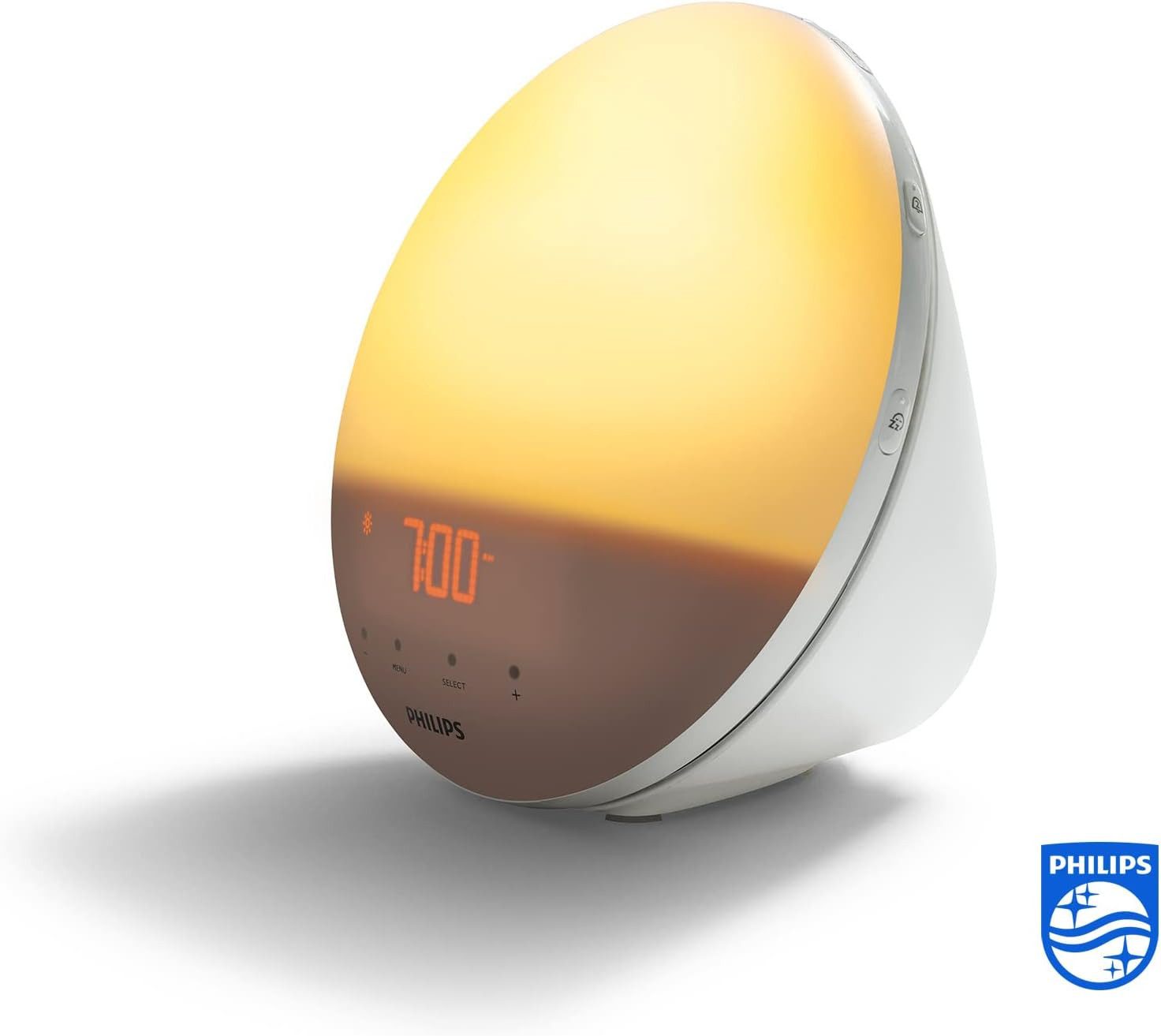 Philips Tageslichtwecker Philips Wake-up Light Tageslichtwecker Weiß HF3519/01 Sonnenaufgangfunktion, Digitales Fm Radio