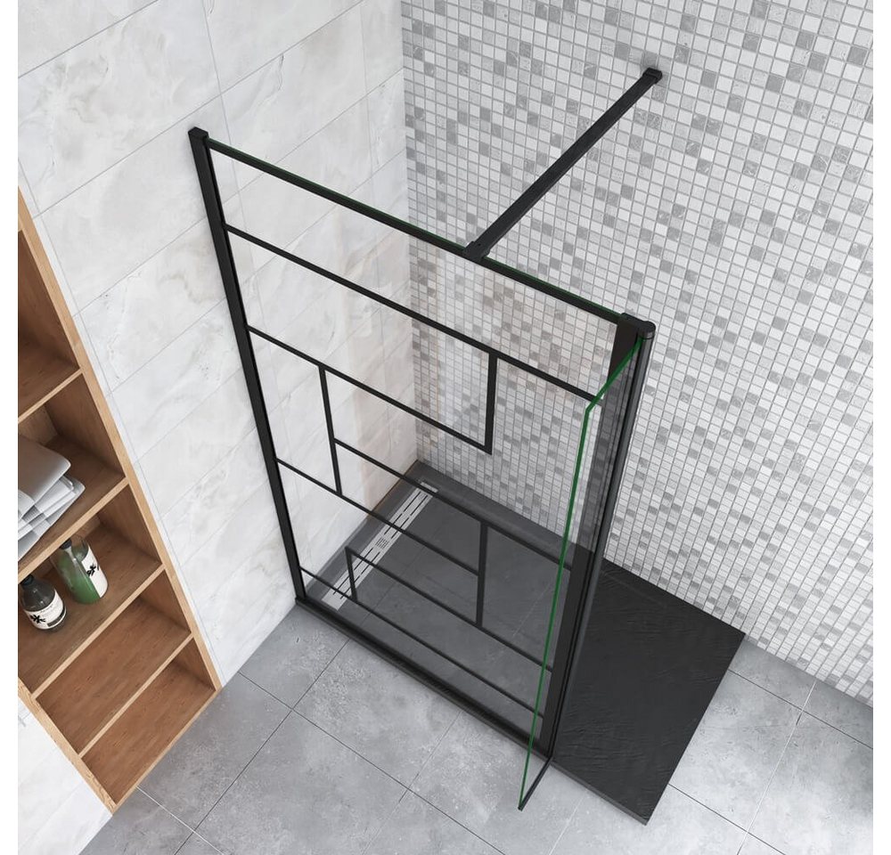Thumbnail - duschspa Duschwand Duschtrennwand Walk in Dusche Duschwand mit Flipper-Panel Nano Glas, Einscheibensicherheitsglas, Sich...