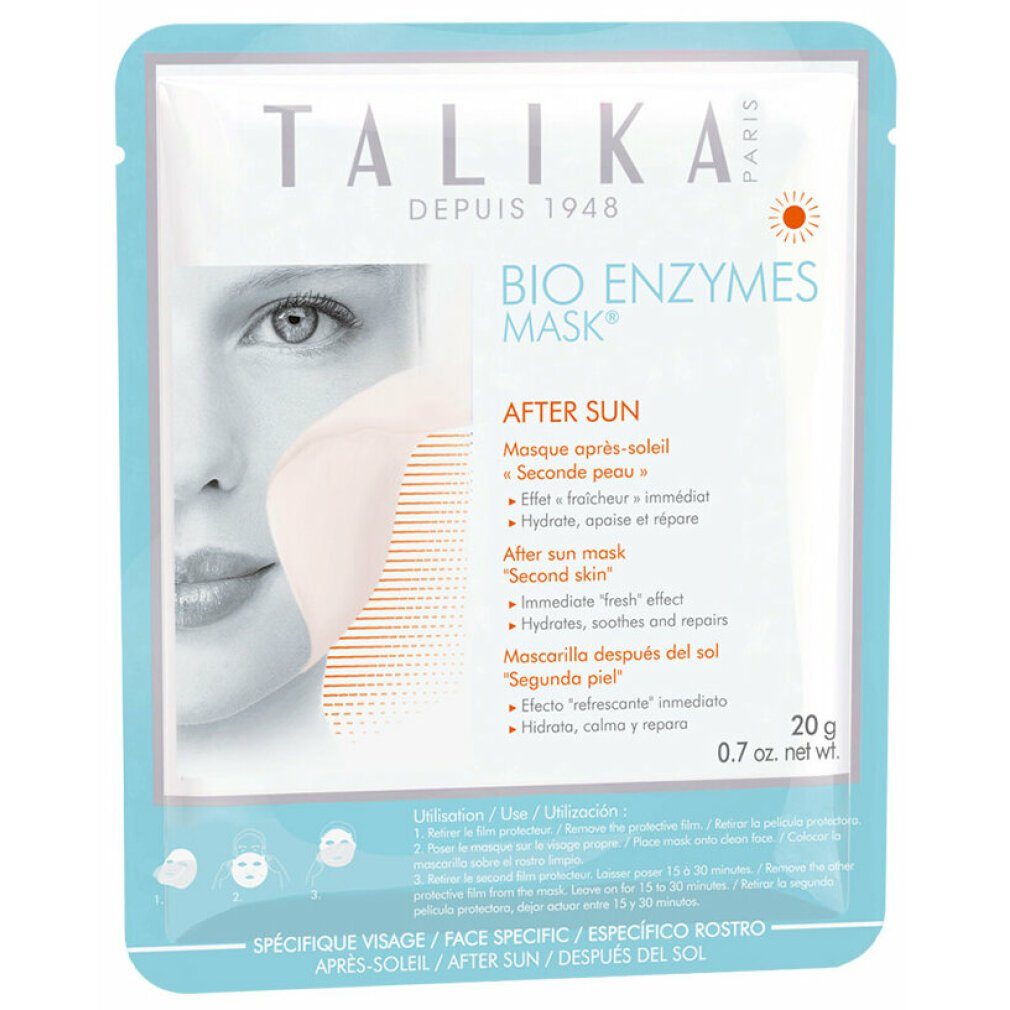 Talika Gesichtsmaske Talika Bio Enzymes After Sun Tuchmaske 1 Stück | Gesichtsmasken