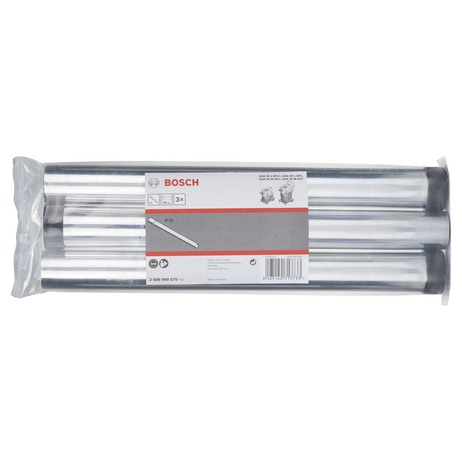 BOSCH Staubsaugerschlauch Bosch Rohr für Bosch-Sauger, verchromt, 0,35 m, 35 mm -2608000575