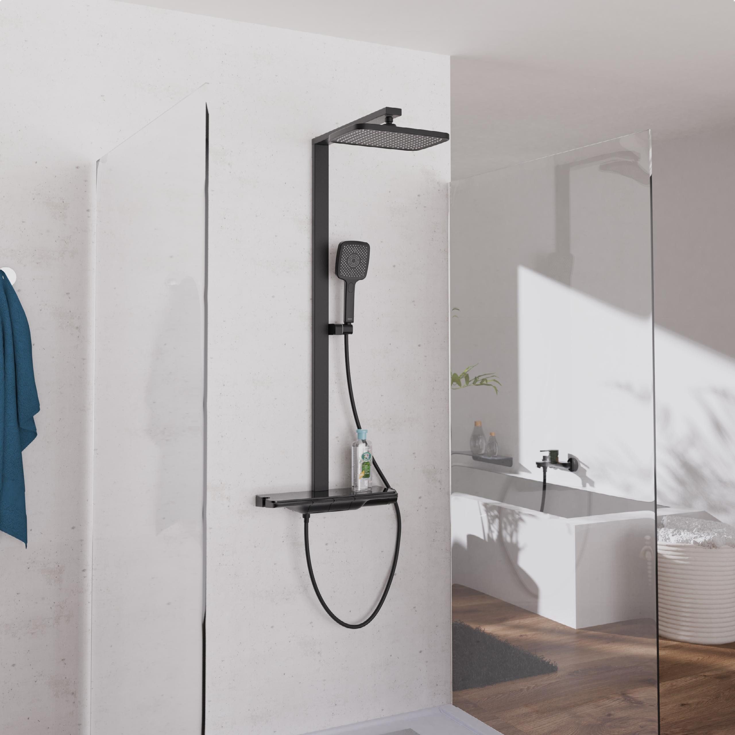 Schütte Duschsystem HAWAII Überkopfbrause-Set, Höhe 115 cm, 3 Strahlart(en) günstig online kaufen