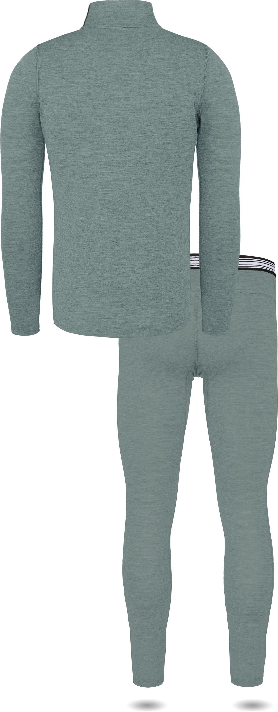 normani Thermounterhemd Herren Merino Langarmshirt und Hose 100 % Merinowol günstig online kaufen