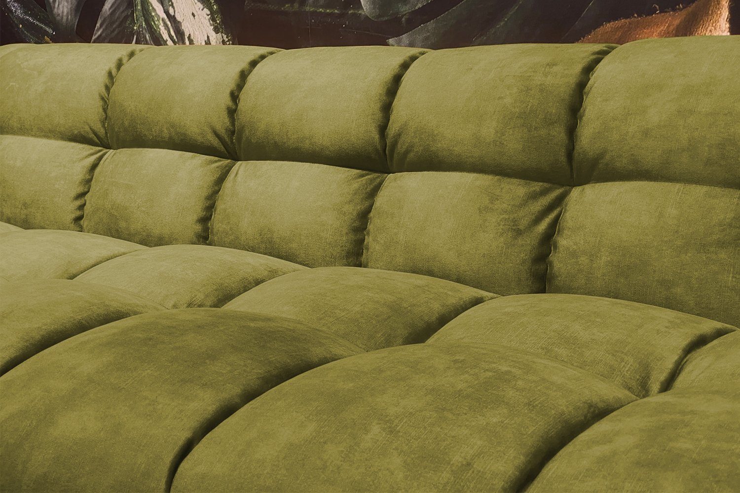 Größen Farben KAWOLA moosgrün Velvet versch. und ROSARIO, Sofa versch.