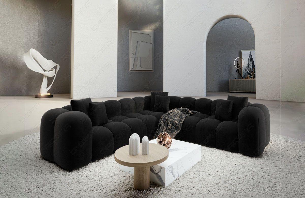 Sofa Dreams Ecksofa Design Stoff Samtstoff günstig online kaufen