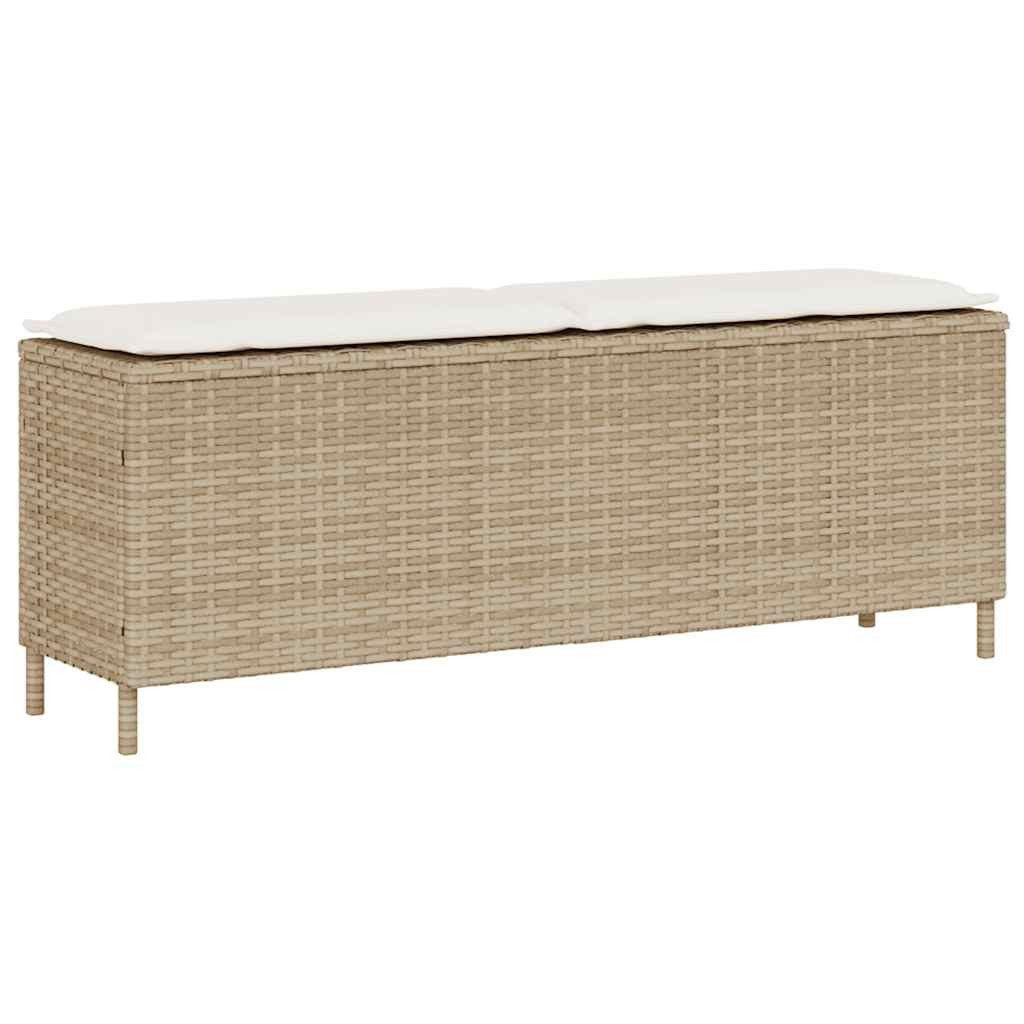 vidaXL Auflagenbox NA Gartentruhe Kissenbox Kissentruhe Auflagenbox Beige 110x30x40,5 cm
