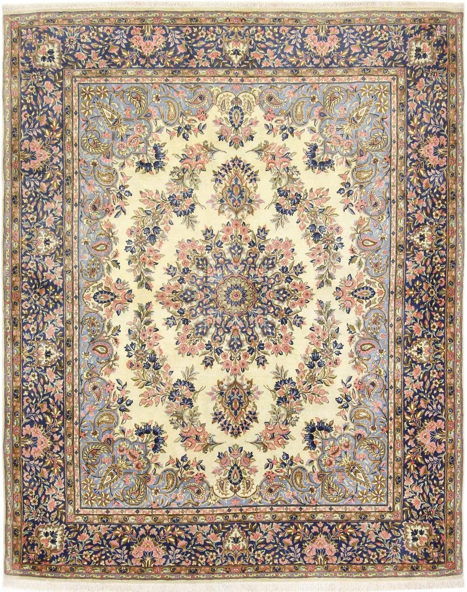 Orientteppich Kerman 198x245 Handgeknüpfter Orientteppich / Perserteppich, Nain Trading, rechteckig, Höhe: 12 mm