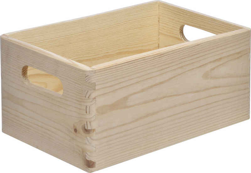 Trend Line Aufbewahrungsbox Stapelbox Holz Gr. S 30 x 20 x 13,5 cm (L x B x H)