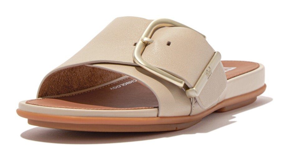 Fitflop GRACIE MAXI-BUCKLE Pantolette, Sommerschuh, Schlappen, verstellbare Schnalle für tolle Passform