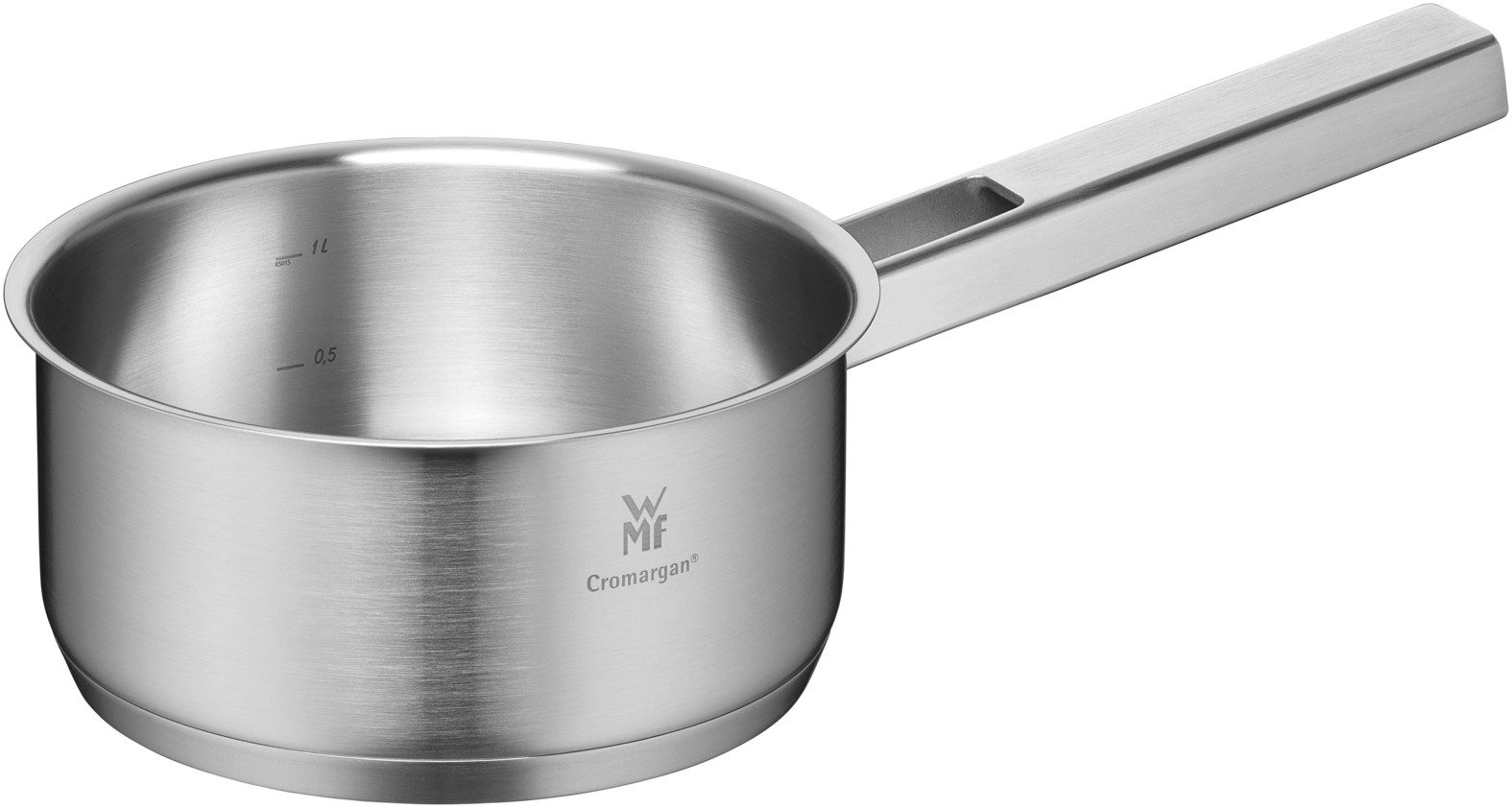 WMF Milchtopf Ultimate Cool+, Cromargan Edelstahl 18/10 (16cm, 1-tlg., 1,4l), Induktions Topf mit Innenskalierung