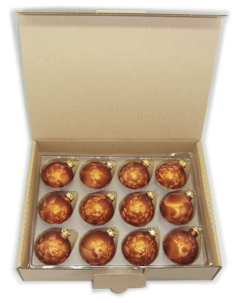 Thüringer Glasdesign Christbaumschmuck JACK 12x Glas Eislack Christbaumkugeln 6cm Thüringer Weihnachtskugeln, echt Glas, teilweise Handarbeit, inkl. praktischer Aufbewahrungsbox. Reduzierter Preis € 26,90. Unverbindliche Preisempfehlung € 44,95