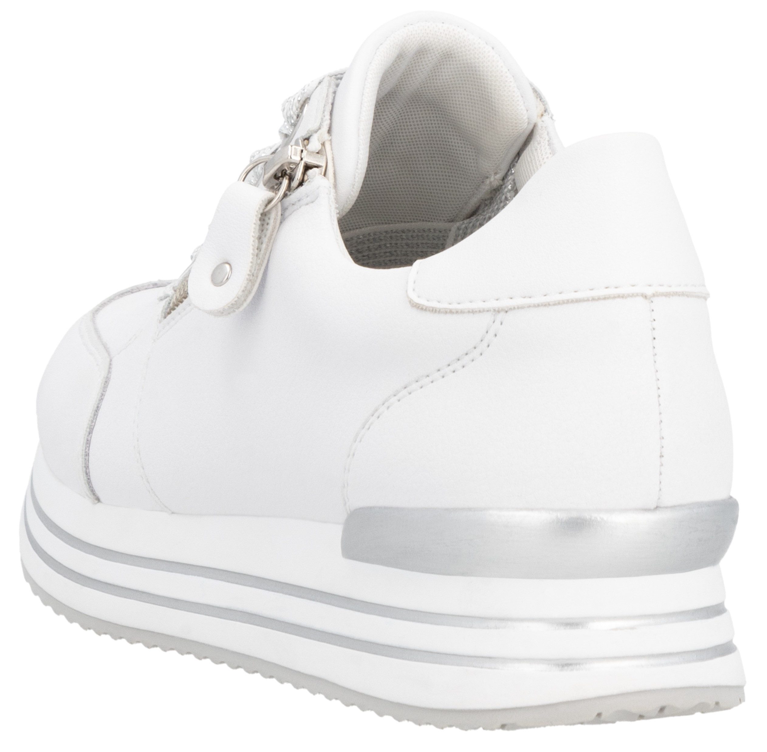 Remonte Plateausneaker, Freizeitschuh, Halbschuh, Schnürschuh mit gepolstertem Schaftrand