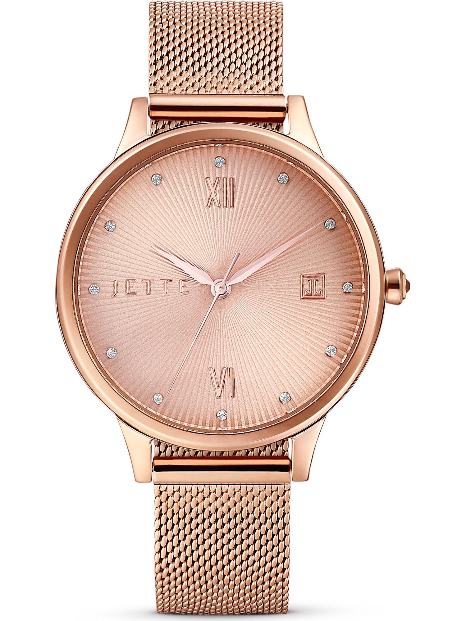 JETTE Quarzuhr JETTE Damen-Uhren Analog Quarz, Klassikuhr roségold