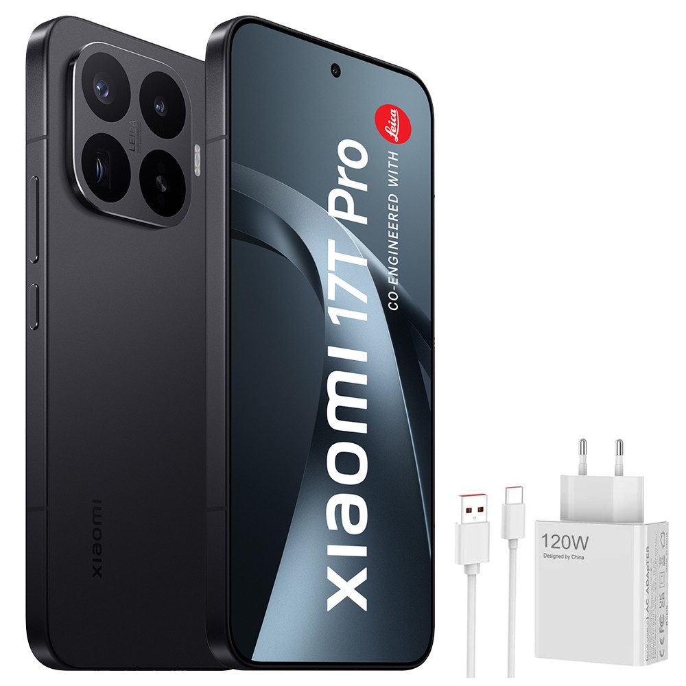Xiaomi 17T Pro 12+512GB Smartphone & 120W HyperCharge Handy (50 MP Kamera)
