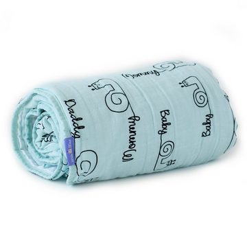 Babydecke Milk&Moo Sangaloz Musselin Flauschige Babydecke, 90x110 cm, MILK&MOO