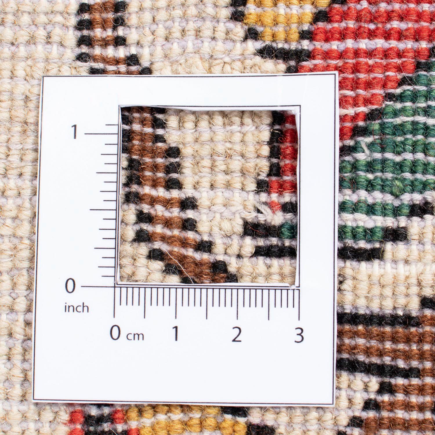 Wollteppich Bachtiar Felder Rosso x 338 Unikat 10 mit Höhe: Zertifikat cm, scuro mm, morgenland, 246 rechteckig