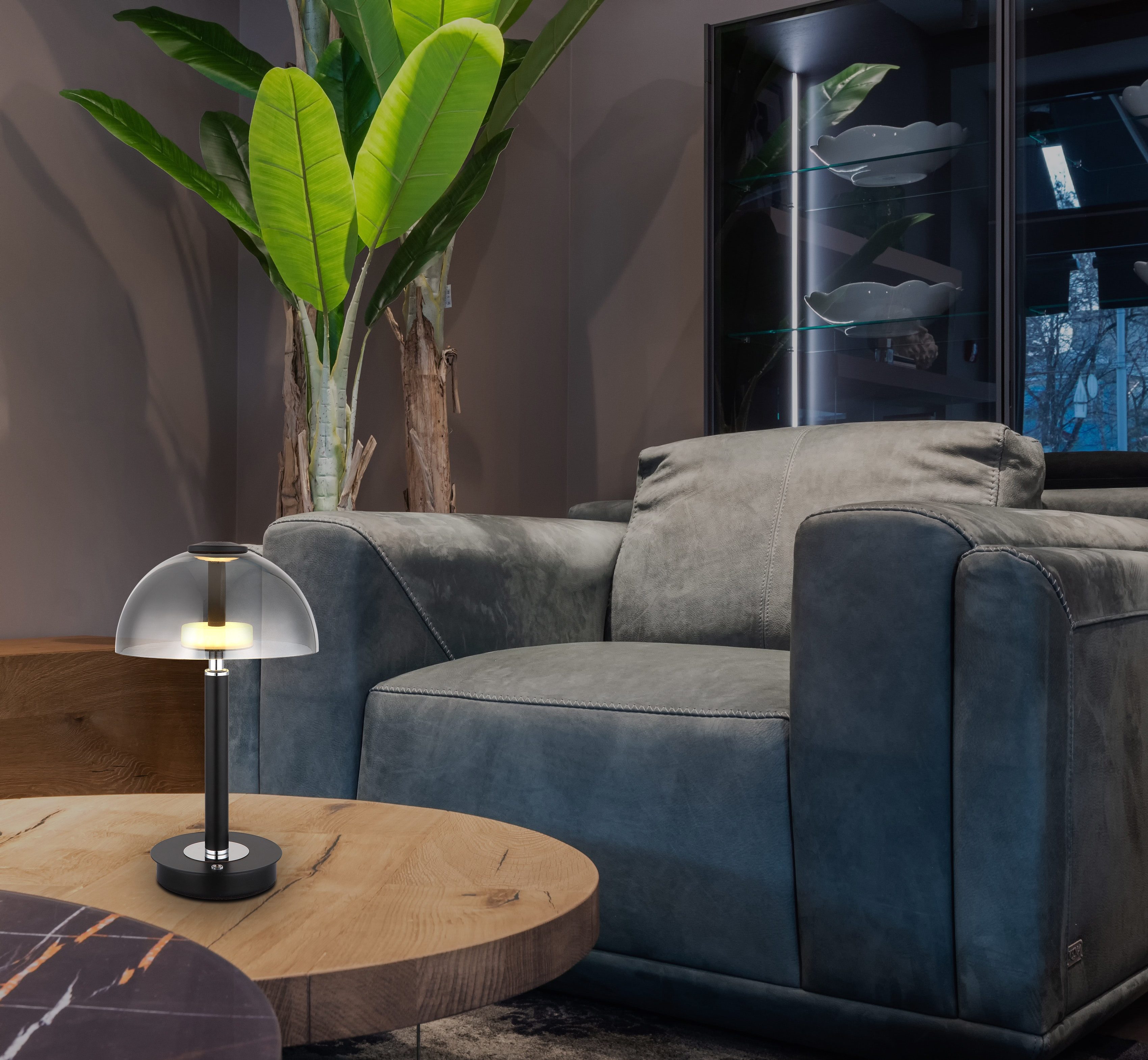 GLOBO LIGHTING LED Tischleuchte ULDIN, LED fest integriert, Warmweiß, Tisch günstig online kaufen