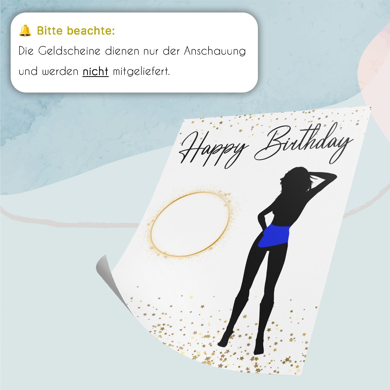 Tigerlino Poster Geburtstag Geldgeschenk Frauen Geburtstagsgeschenk günstig online kaufen