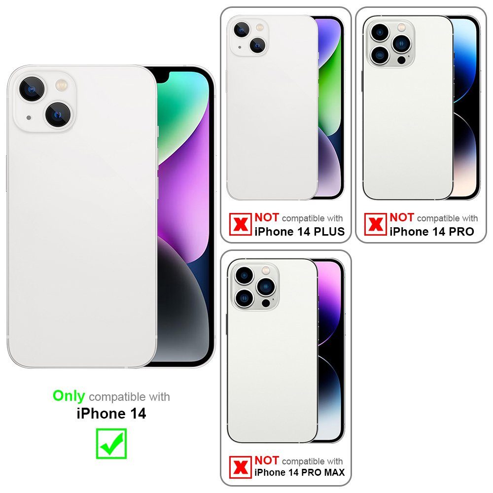 Cadorabo Handyhülle für iPhone 14 Hülle Apple iPhone 14, Flexible Hülle TPU Silikon Schutzhülle Back Cover Case