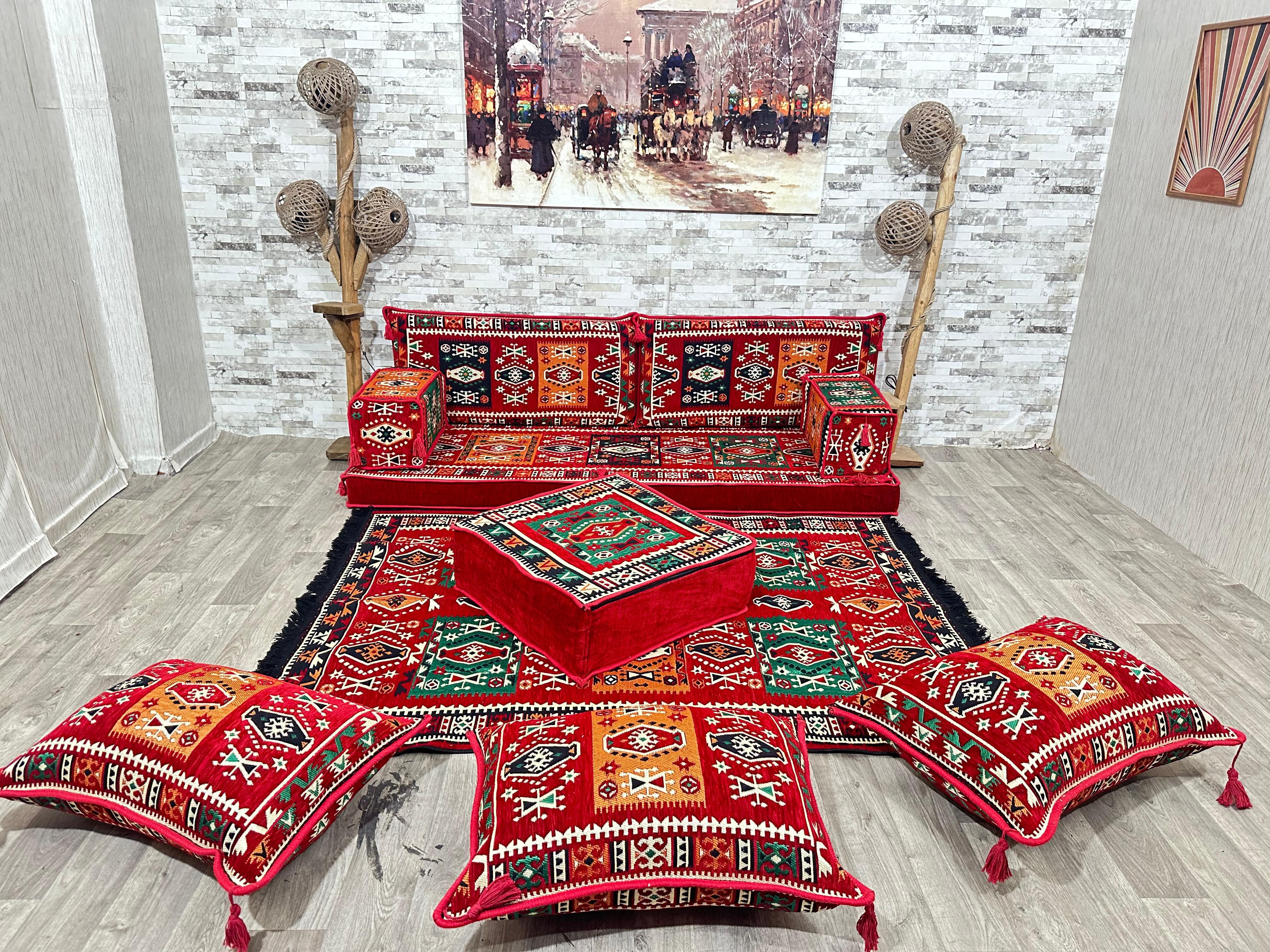 Sofa Sitzkissen, Orientalisches Sofa, Orientalische Sitzecke, Sark Kösesi