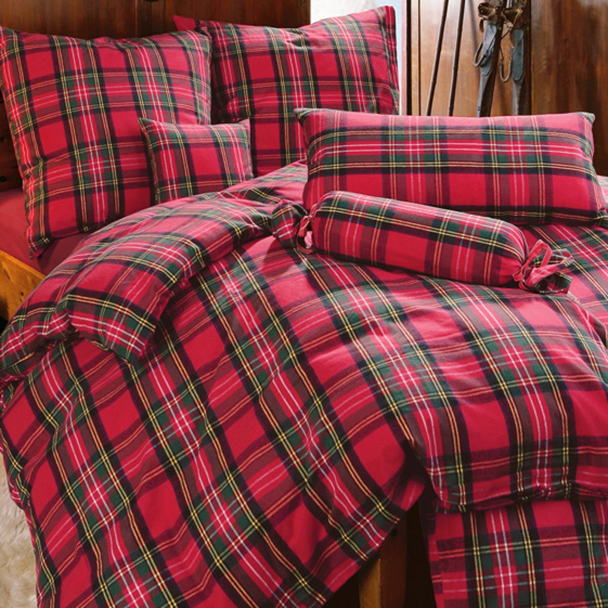 Erwin Müller Kissenbezüge Kissenbezug, (1 Stück), Flanell Karo günstig online kaufen