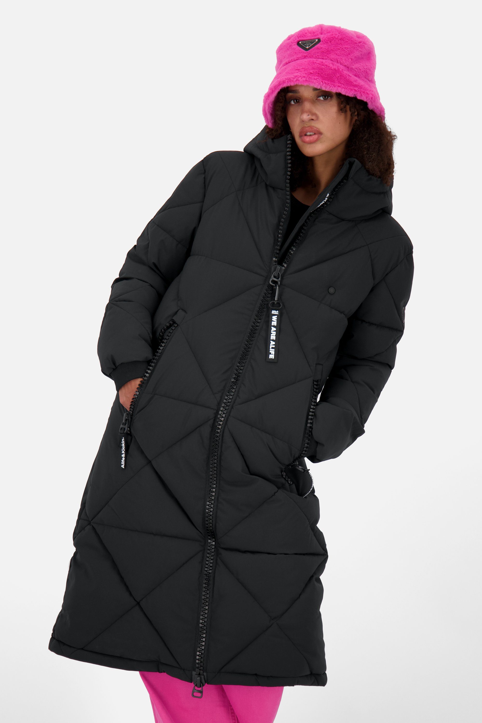 Alife & Kickin Winterjacke EnyaAK A Puffer Coat Damen Winterjacke, Jacke moonless