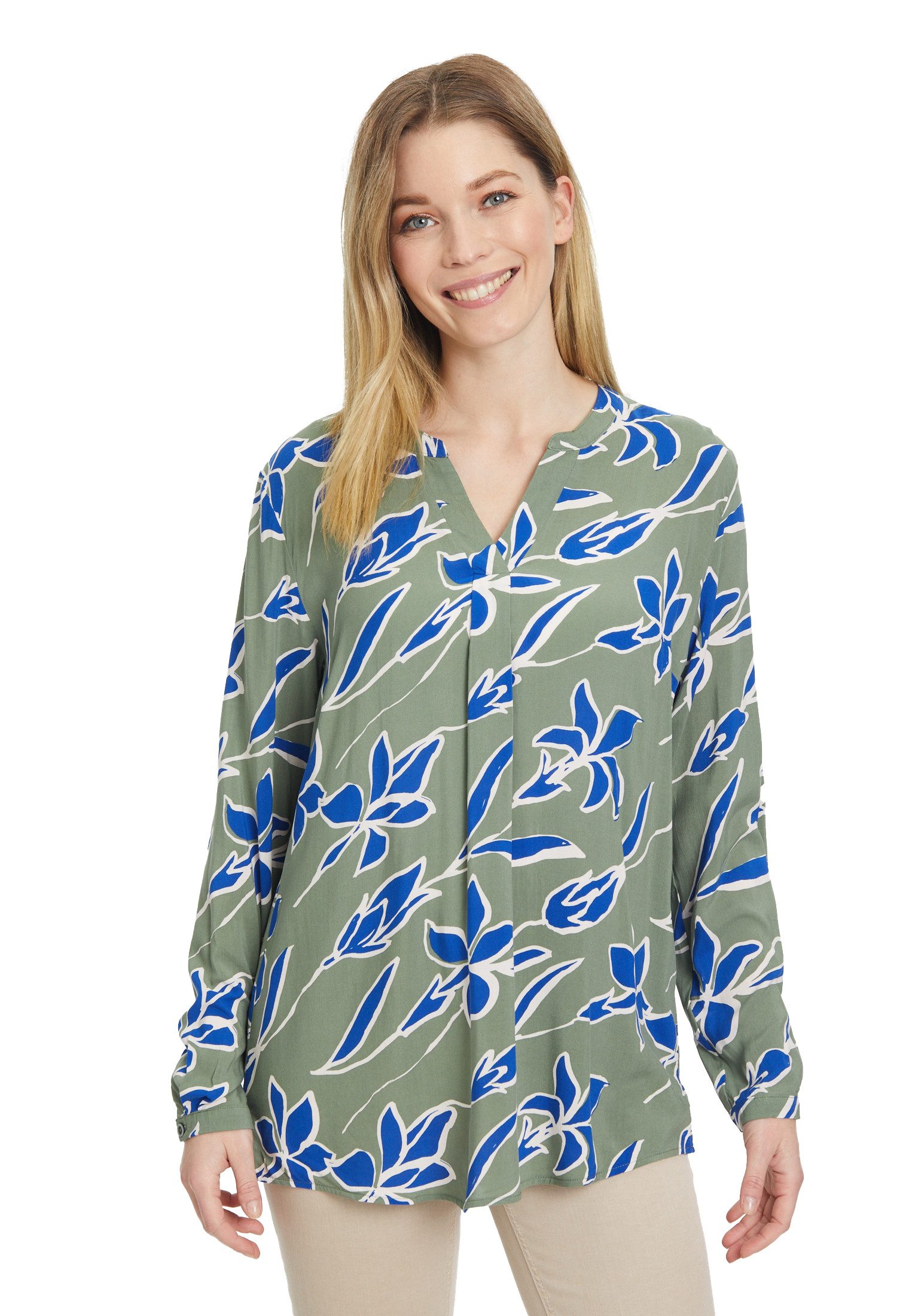 Shirtbluse Cartoon Blusenshirt mit Muster