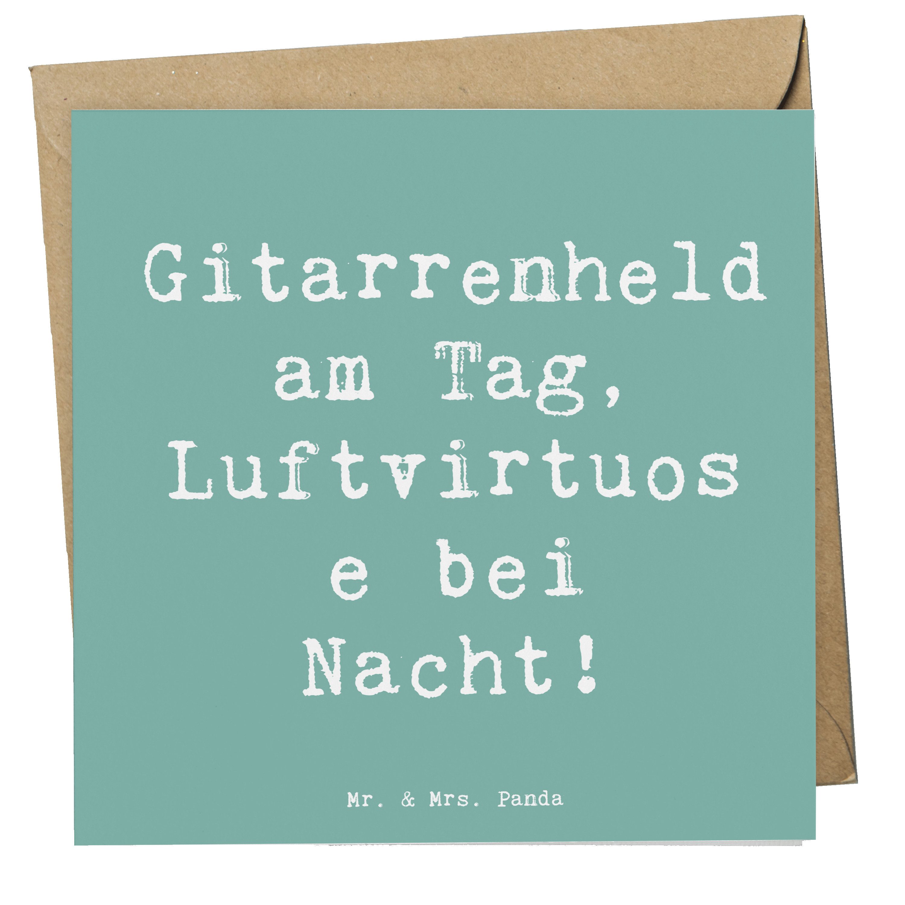 Grußkarte Gitarrenheld - Meeresbrise - Geschenk, Musikerwitze, Leidenschaft, El