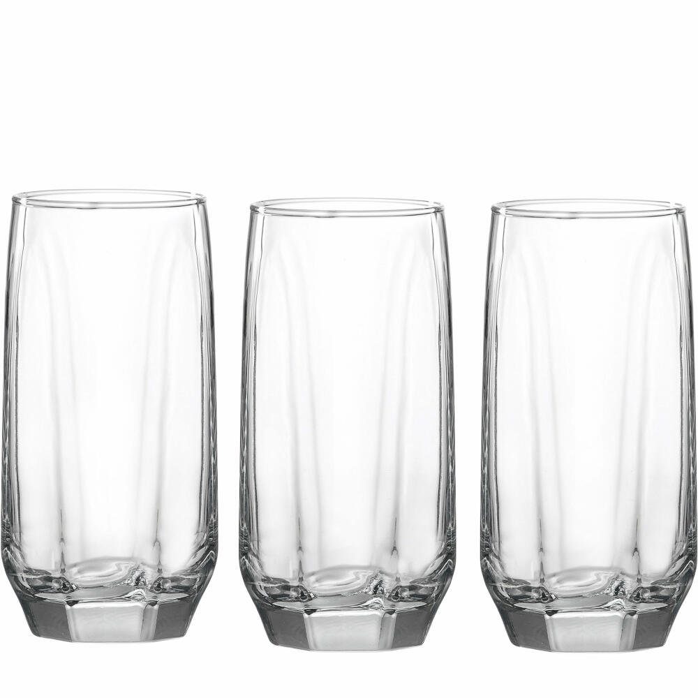 Ritzenhoff & Breker Longdrinkglas Ayala 3er Set 390 ml, Glas