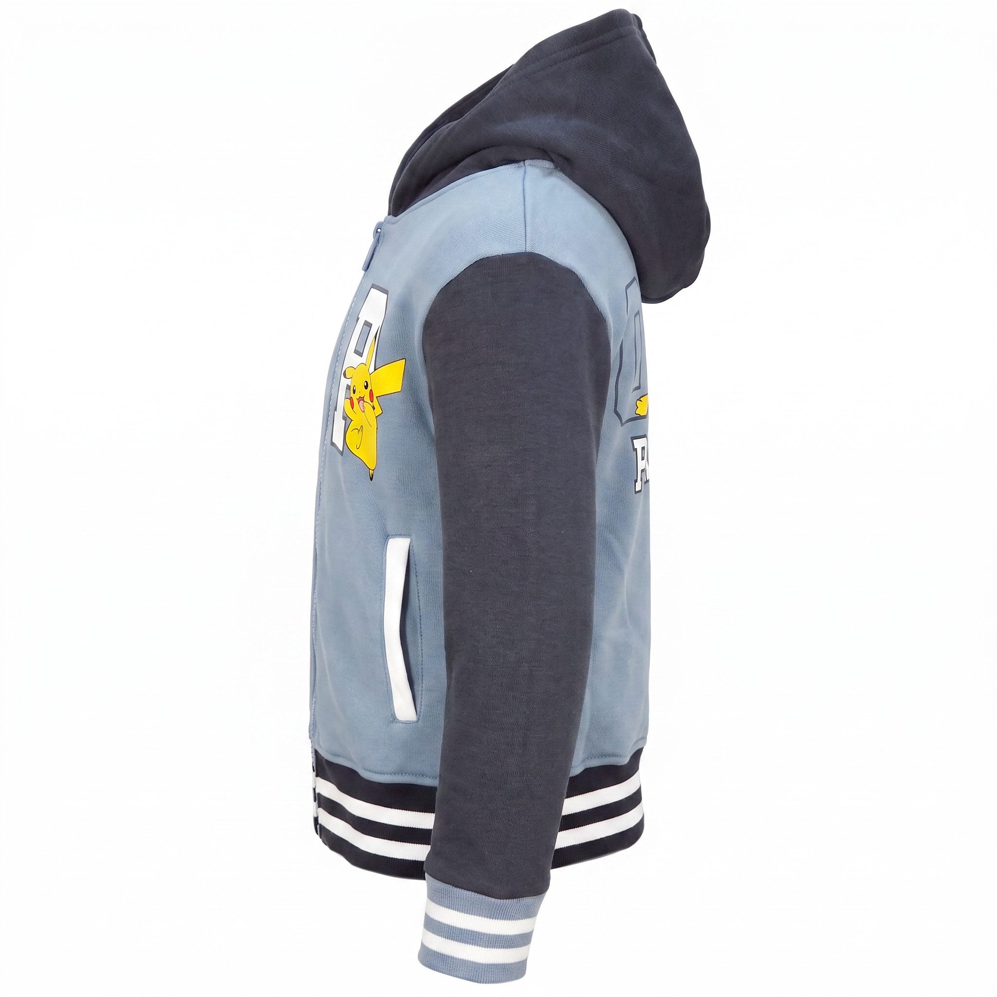 POKÉMON Kapuzenpullover Pokemon Pikachu Kinder Jungen Hoodie Jacke Gr. 98 bis 128 – Bild 4 von 5