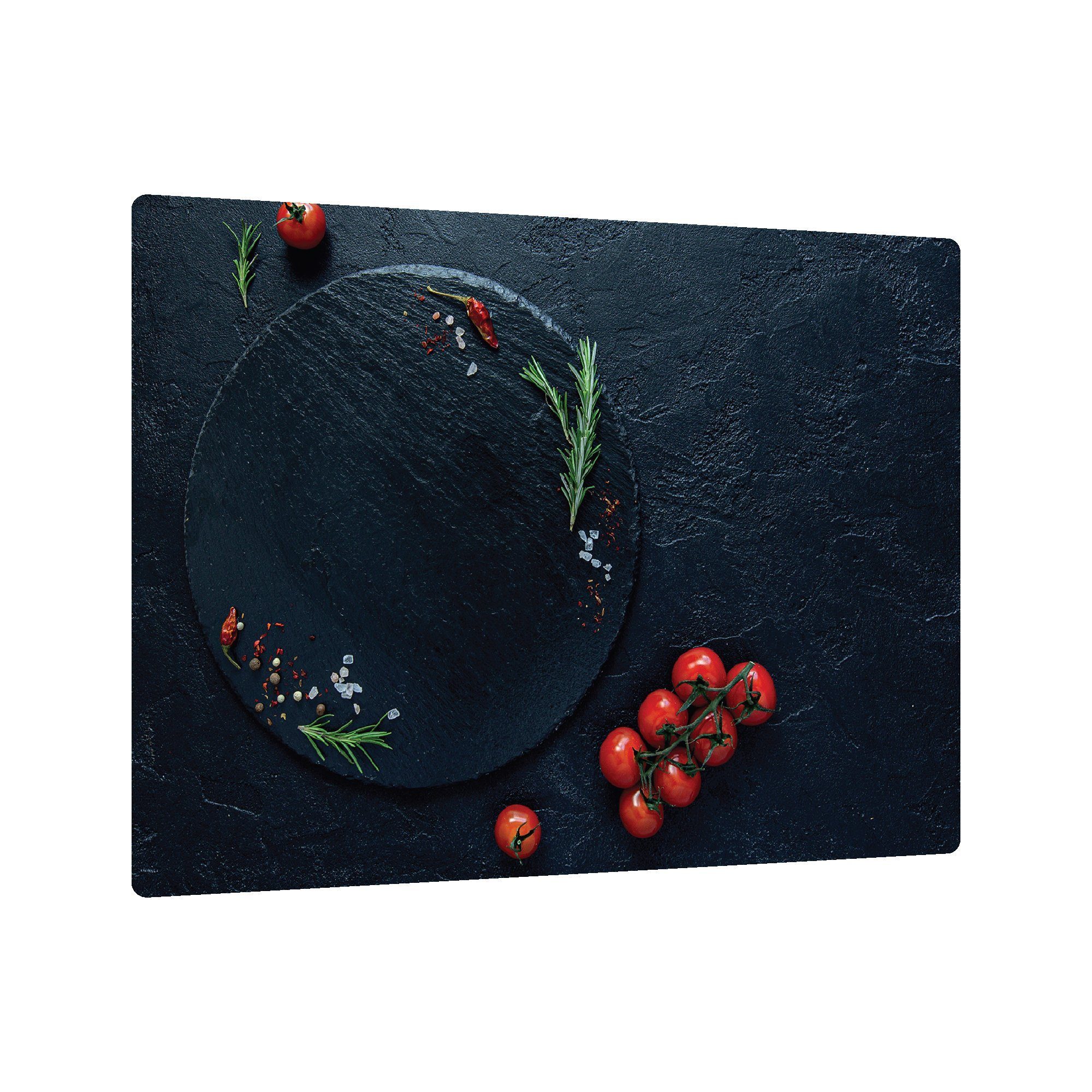 Arbeitsplatte ALLboards Herdabdeckplatte cm 52×60 Tomaten Schneidebrett Schneidebrett Glas