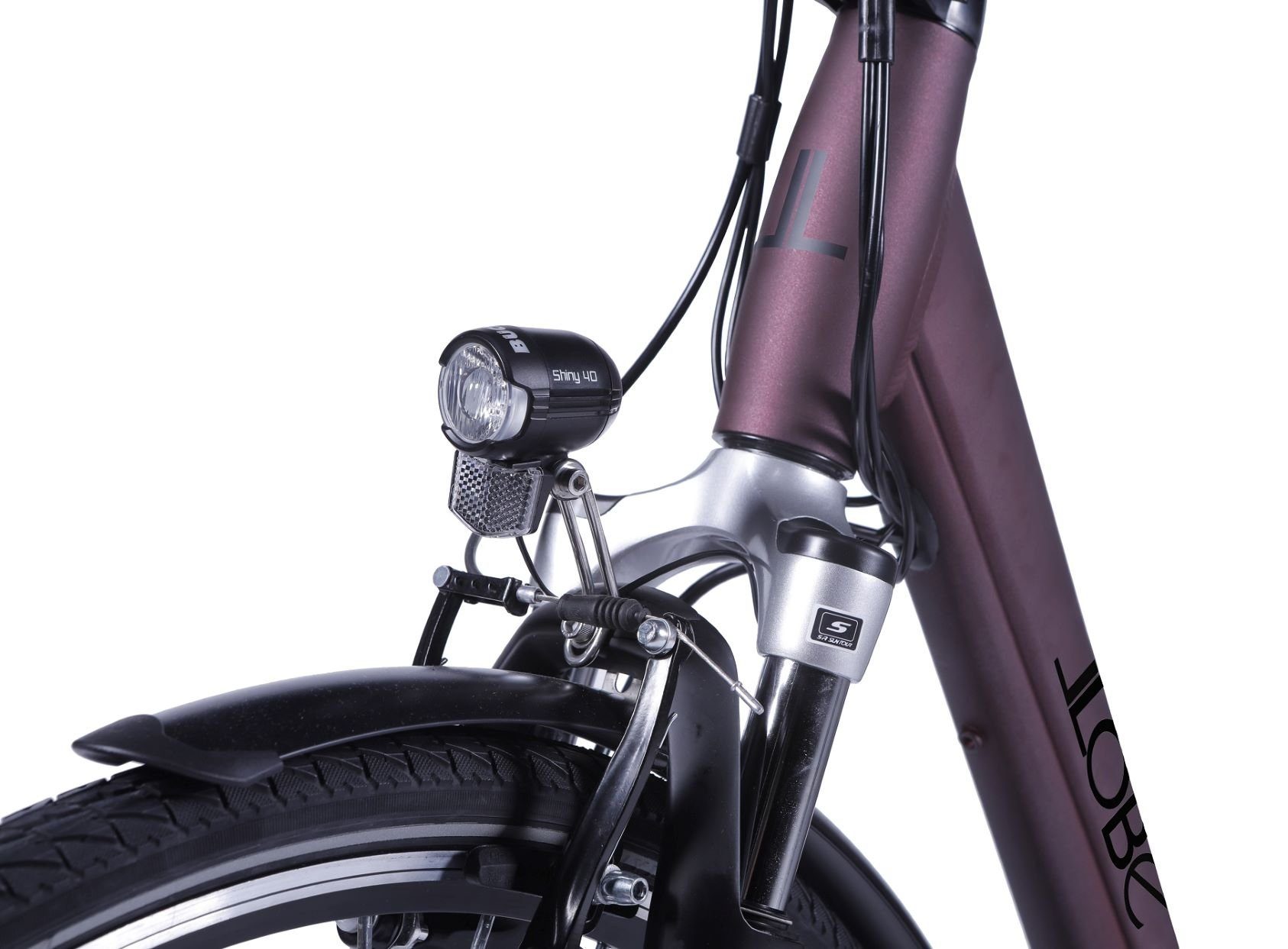 LLobe Bike 7 Metropolitan Frontmotor, rot City-E-Bike e Nabenschaltung, 36V eBike, e-Bike, 28" City, Trekking, e Gang, 2.0 / Rad, E-Bike, (562Wh), bike, E-Bike 15,6Ah JOY Fahrrad,