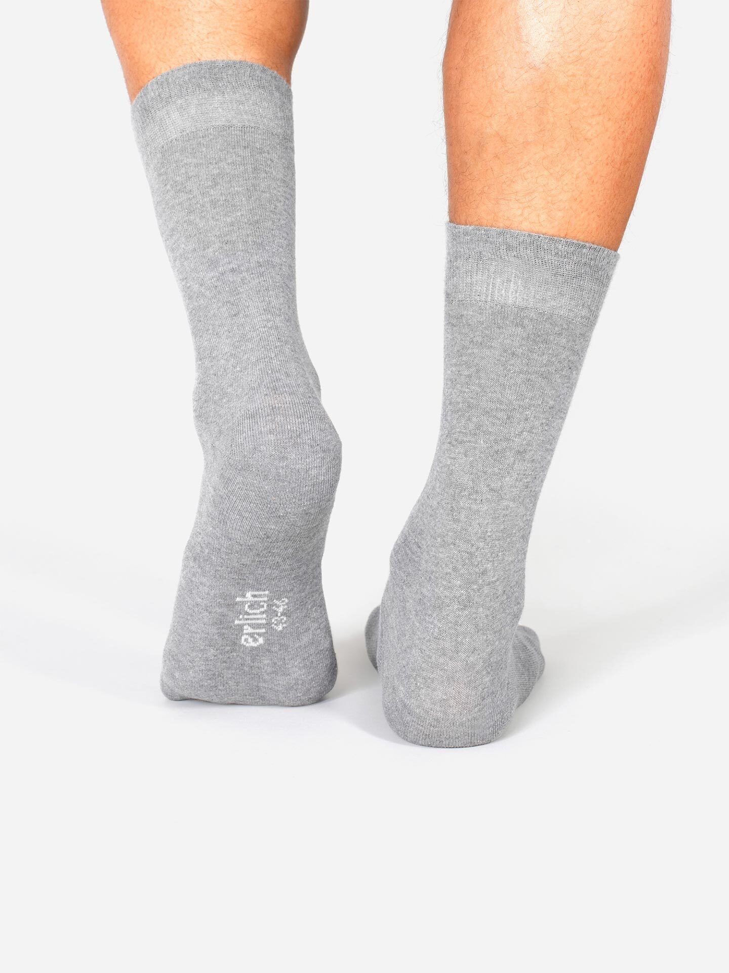 Erlich Textil Socken Maxi hellgrau-melange (3-Paar)