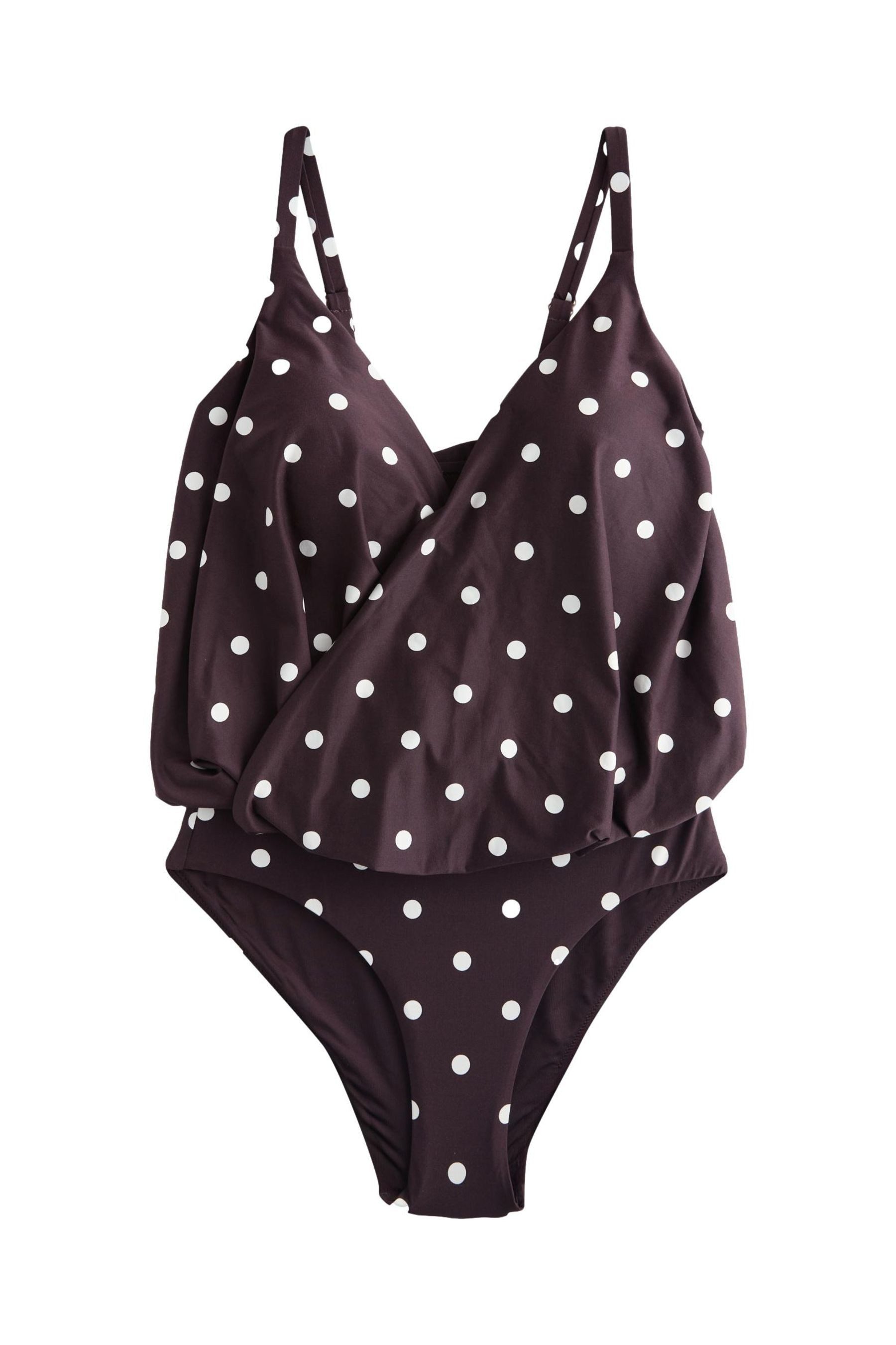 Next Badeanzug Bauchformender Blouson-Badeanzug in Wickeloptik (1-St) günstig online kaufen