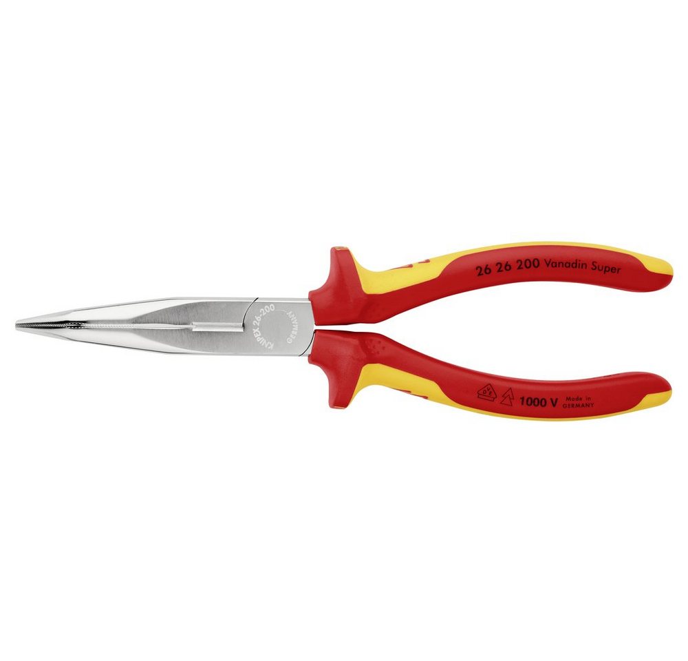 Thumbnail - Knipex Flachzange Knipex 26 26 200 VDE Flachrundzange 45° gebogen Vanadium Elektrostahl
