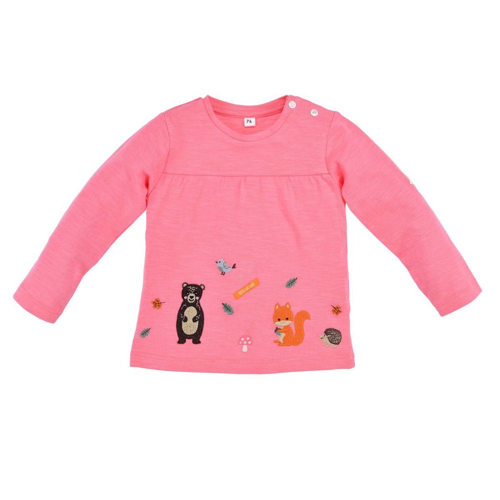 T-Shirt Baby Mädchen Langarmshirt 'Waldtiere' 86662, Cand