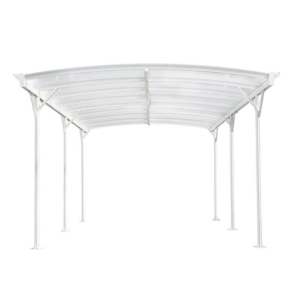 HOME DELUXE Einzelcarport Carport FALO, BxT: 300x505 cm, 240 cm Einfahrtshöhe, (inkl. Regenrinnen & Doppelstegplatten), Maße: 505 x 300 x 226/240 cm inkl. Montagematerial