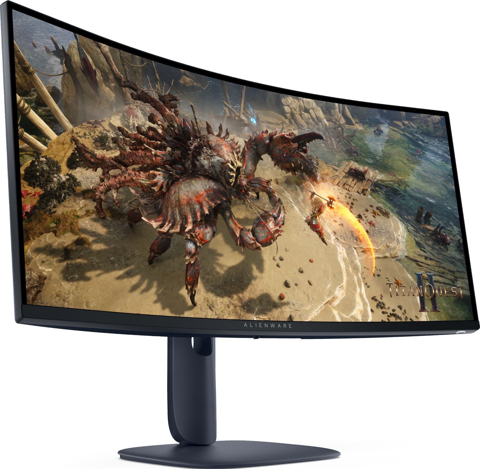 Dell Alienware 34 Gaming AW3425DWM - LED - Gaming - gebogen - 86.43 c TFT-Monitor (3440 x 1440 px, Wide Quad HD, 4 ms Reaktionszeit, 180 Hz, VA, Curved, Adaptive-Sync, FreeSync Premium, HDCP, HDR, Höhenverstellbar)