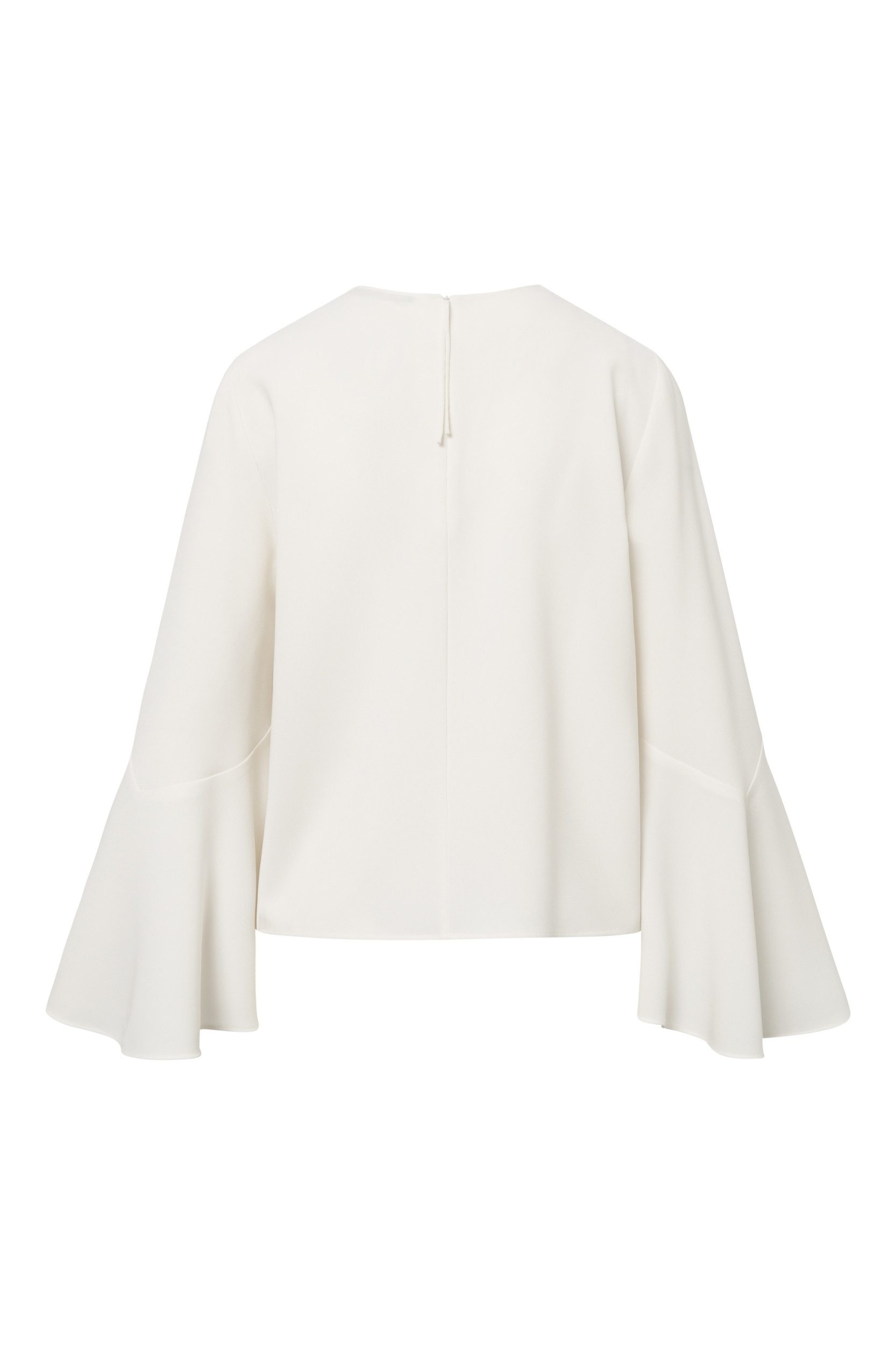 Windsor Blusentop Crêpe-Bluse mit Trompetenärmeln - Regular Fit