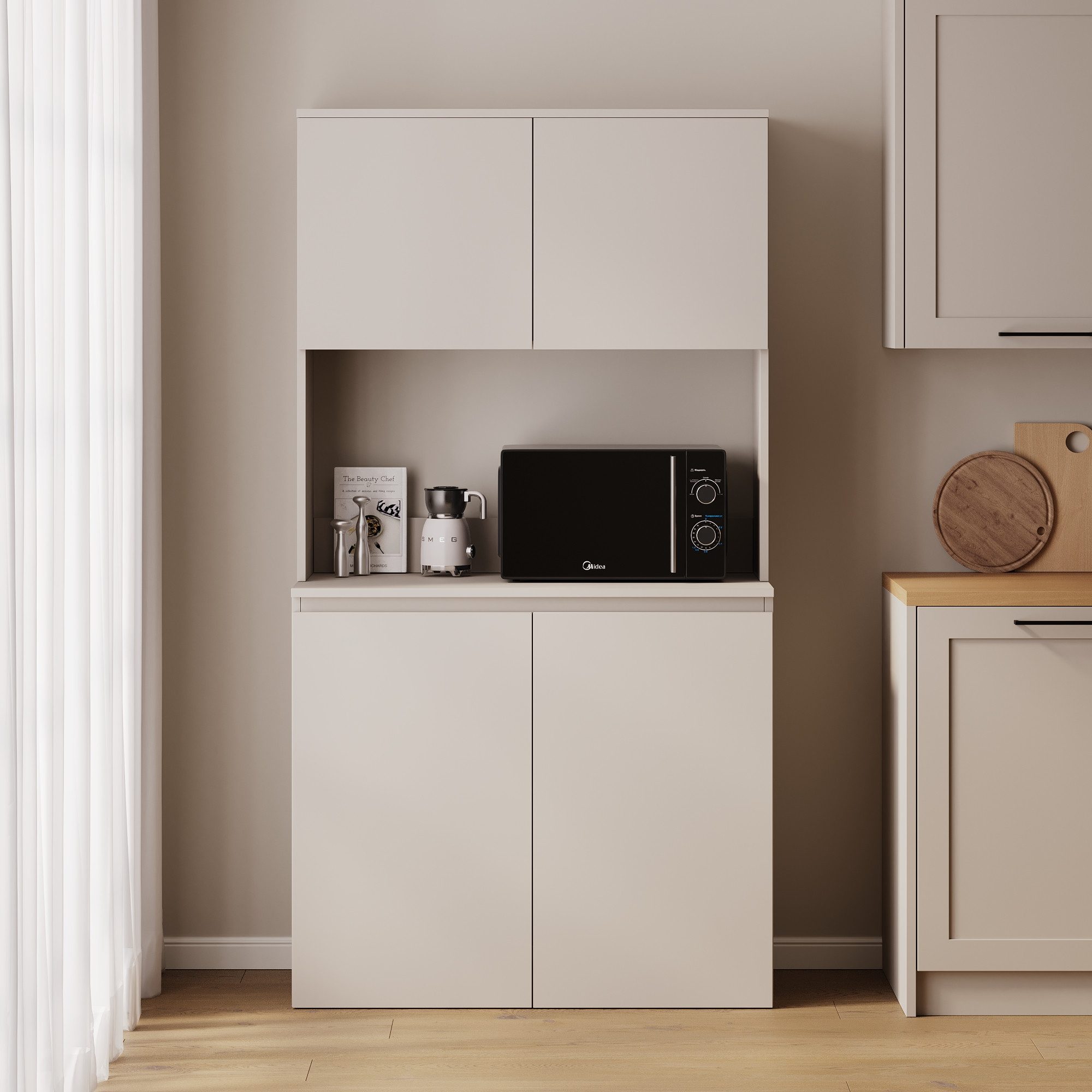 Platan Room Küchenbuffet Küchenschrank Buffetschrank ESTER günstig online kaufen