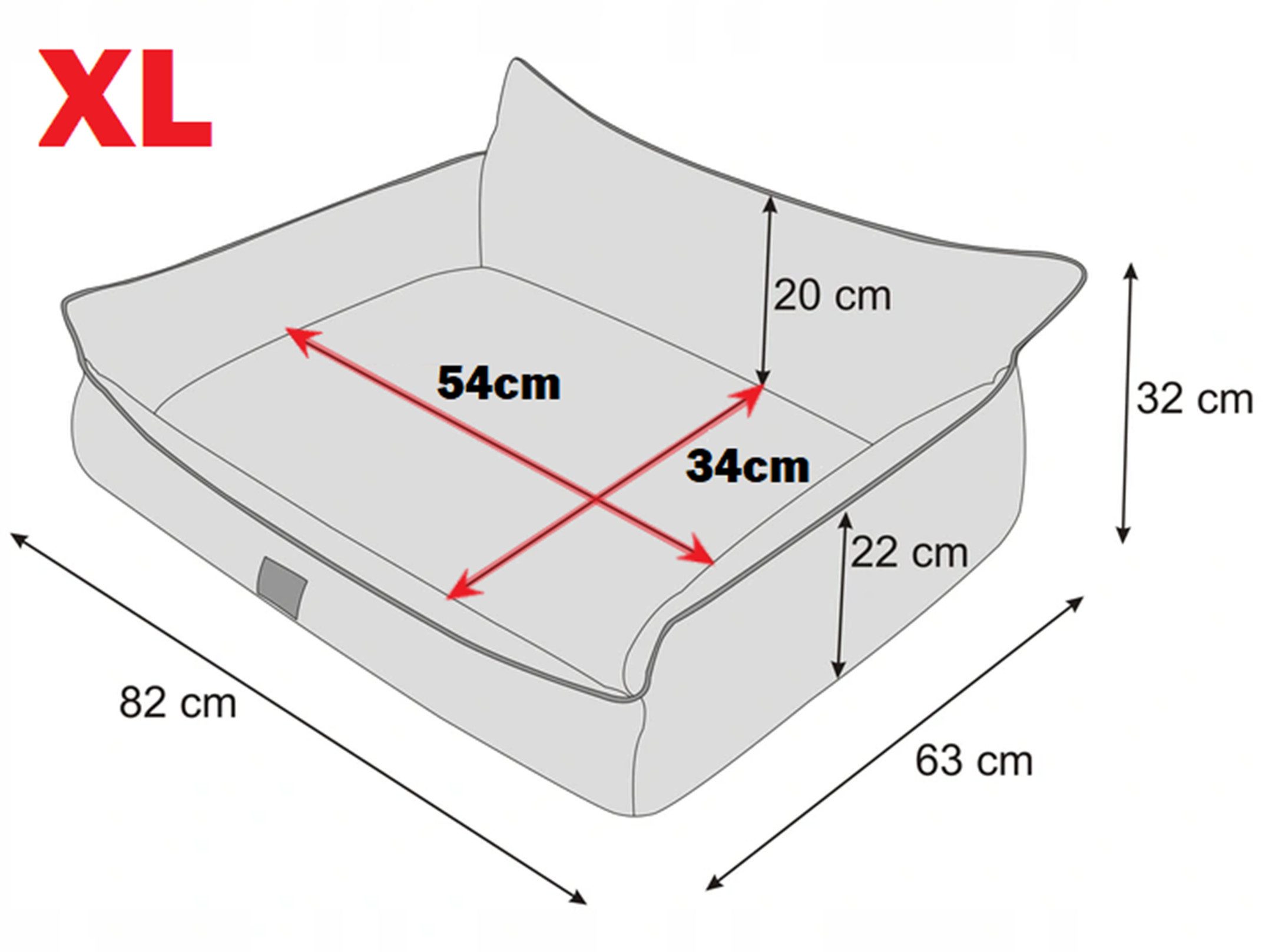 Hobbydog Tierbett Orthopädisches Hundebett Schlafplatz Hundekissen Hundematratze