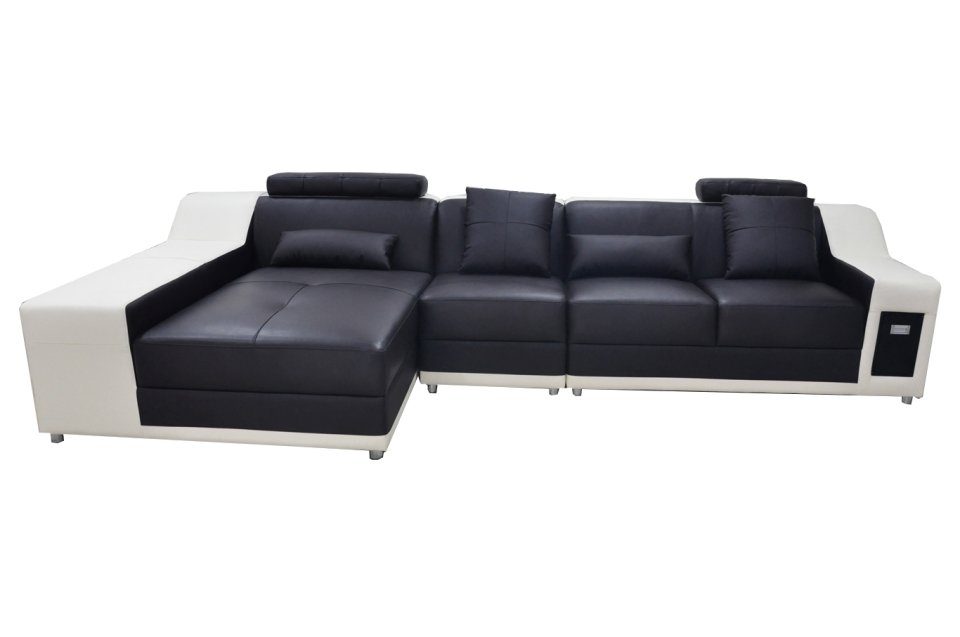 JVmoebel Ecksofa, Ecke Leder Modern XXL Couch Wohnlandschaft Ledersofa Sofa L-Form