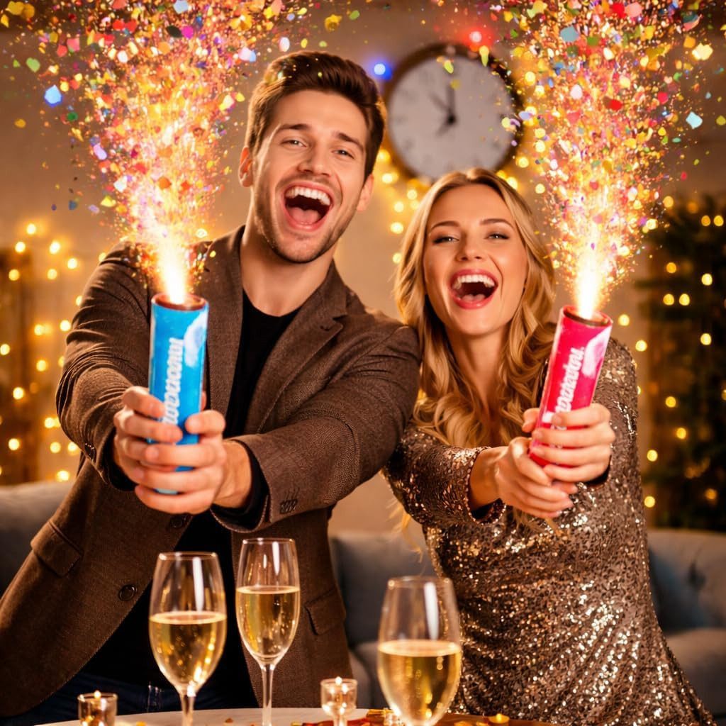 PYROHELD Geburtstagskerze Jugendfeuerwerk Set mit v. T. Silvesterartikeln - Silvester (Set, Set)
