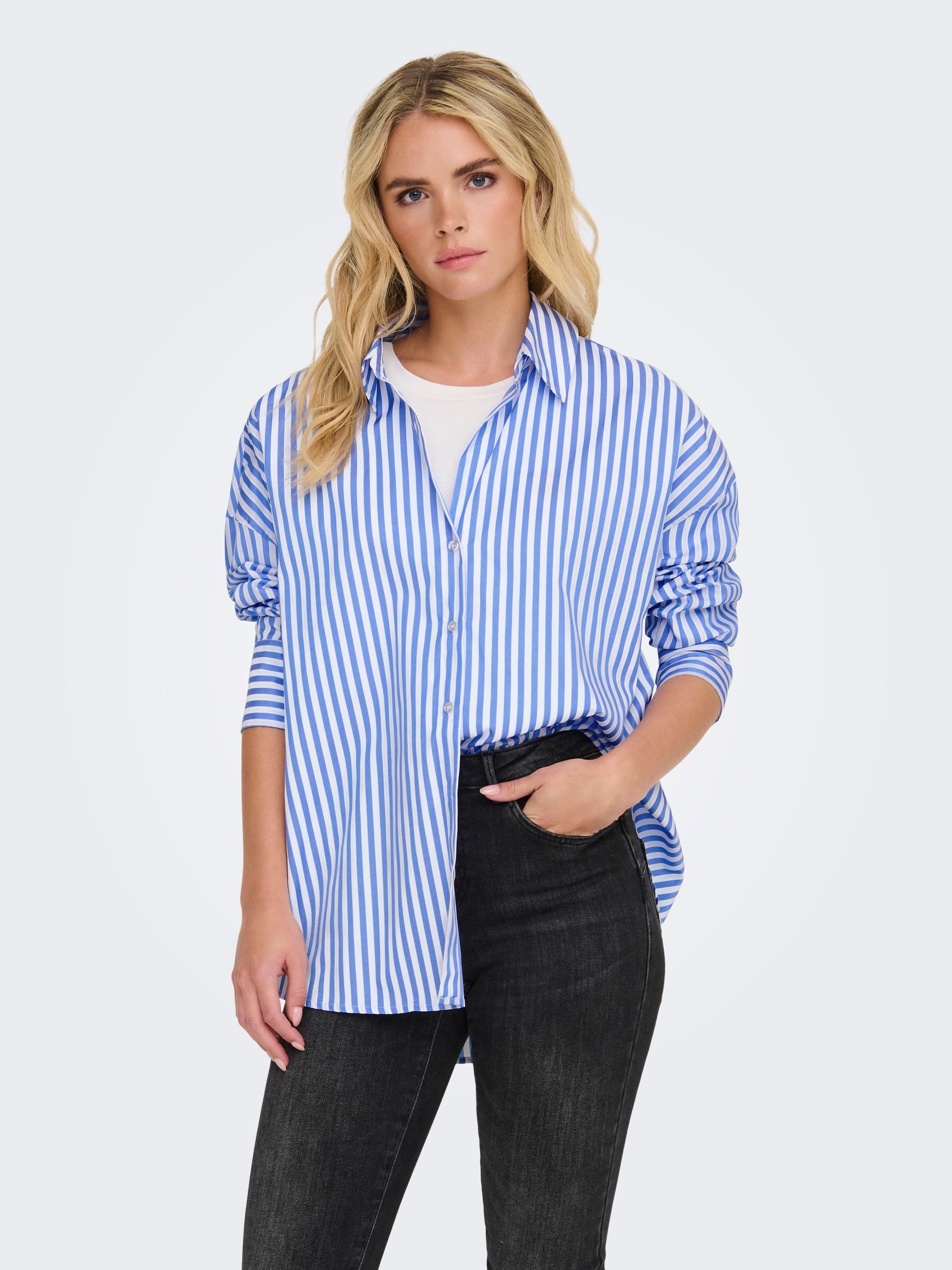 JACQUELINE de YONG Blusenshirt Gestreiftes Langarm-Modell günstig online kaufen