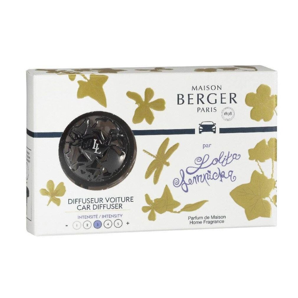 MAISON BERGER PARIS Duftlampe Geschenkset Autodiffusor Gun metal + Nachfüllpackung Lolita Lempicka