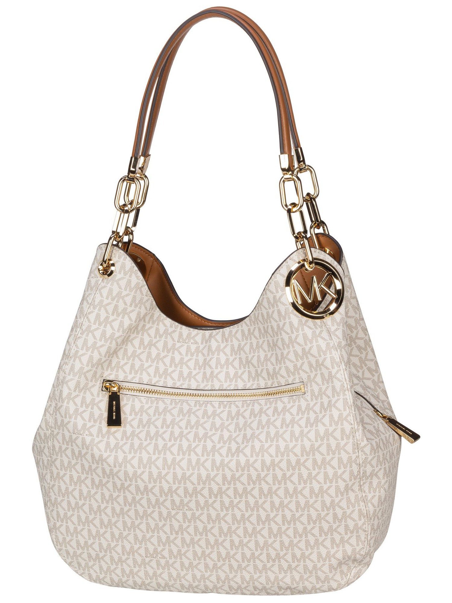 MICHAEL KORS Handtasche Lillie Large Chain Shoulder Tote MK Signature, Hobo günstig online kaufen