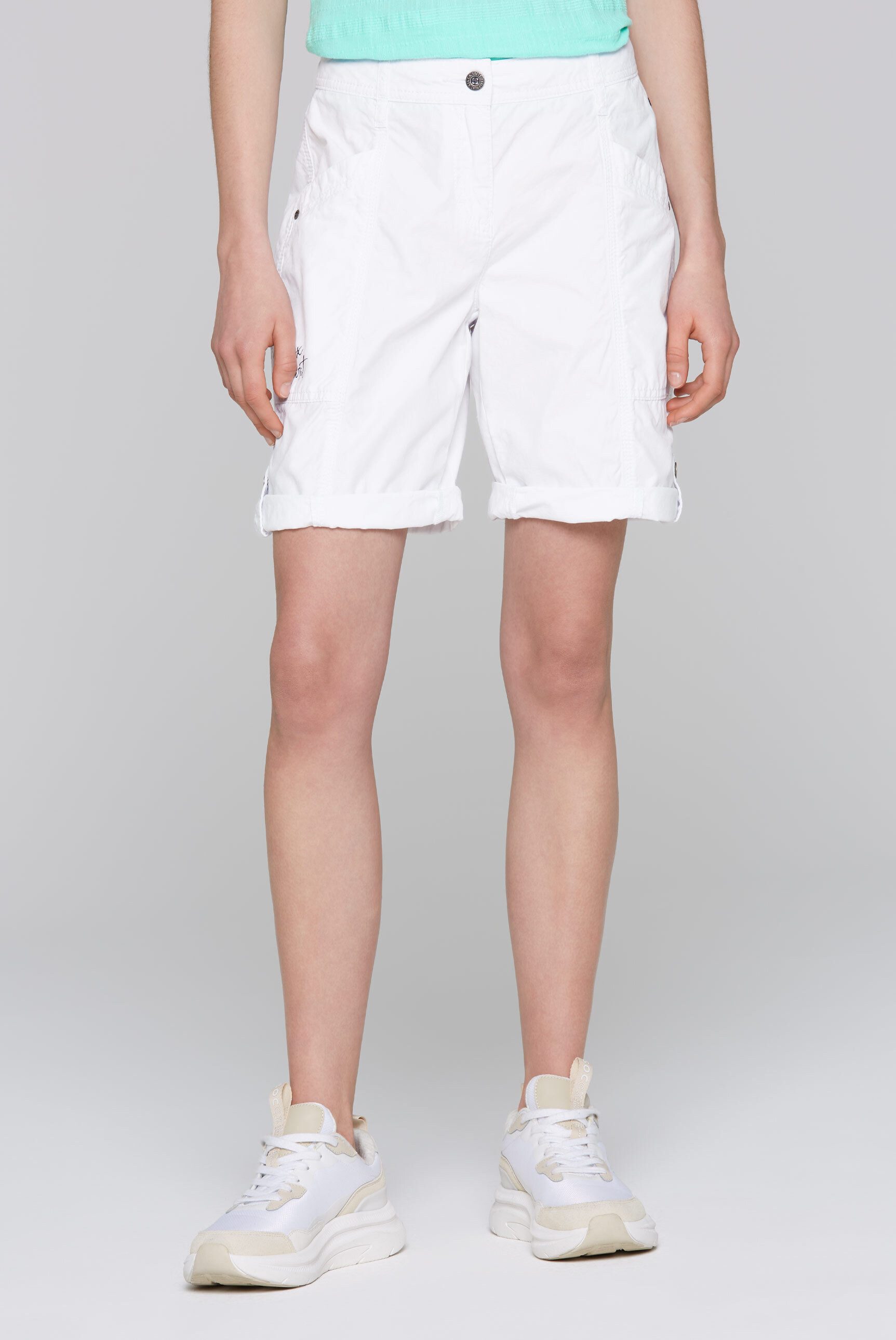 SOCCX Shorts, Krempelsaum mit Druckknopfriegel günstig online kaufen